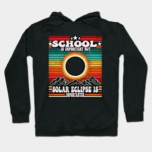 Solar Eclipse Enthusiast Retro Tee Hoodie